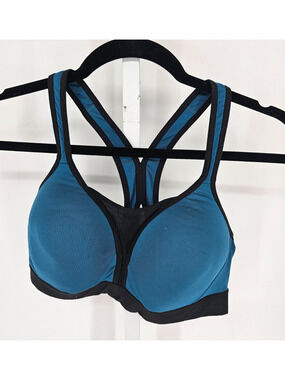 C9 by Champion Power Shape Womens Sz M Sports Bra Blue Black Trim